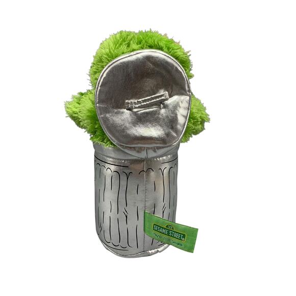 Gund Sesame Street Oscar The Grouch Plush In Garbage Can Stuffed Animal Toy 9" - Picture 3 of 8